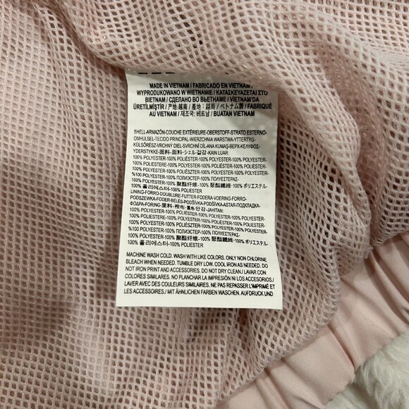 Van's Castle Check Me Pink Windbreaker Jacket Zip Up Women' Medium New with Tags - Picture 4 of 8